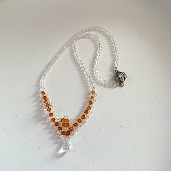 Handmade Swarovski Crystal princess necklace - Picture 5 of 6